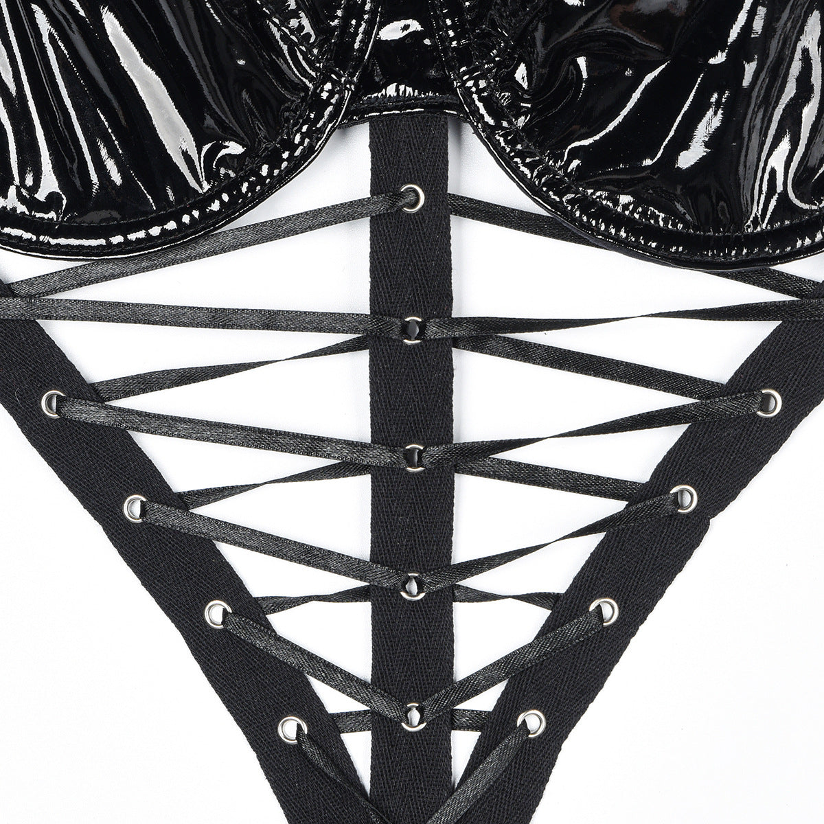 LACE UP TEDDY LINGERIE