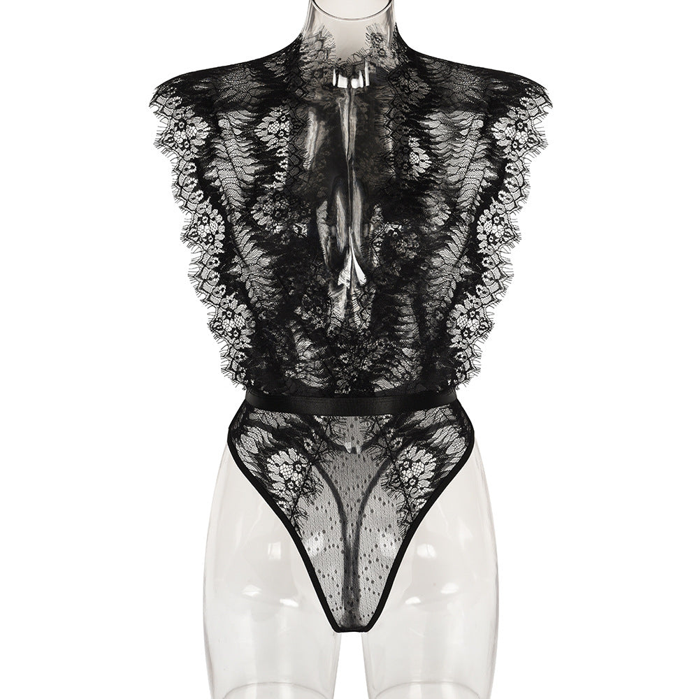 ONE PIECE TEDDY LINGERIE BLACK (SIZE S-XL)