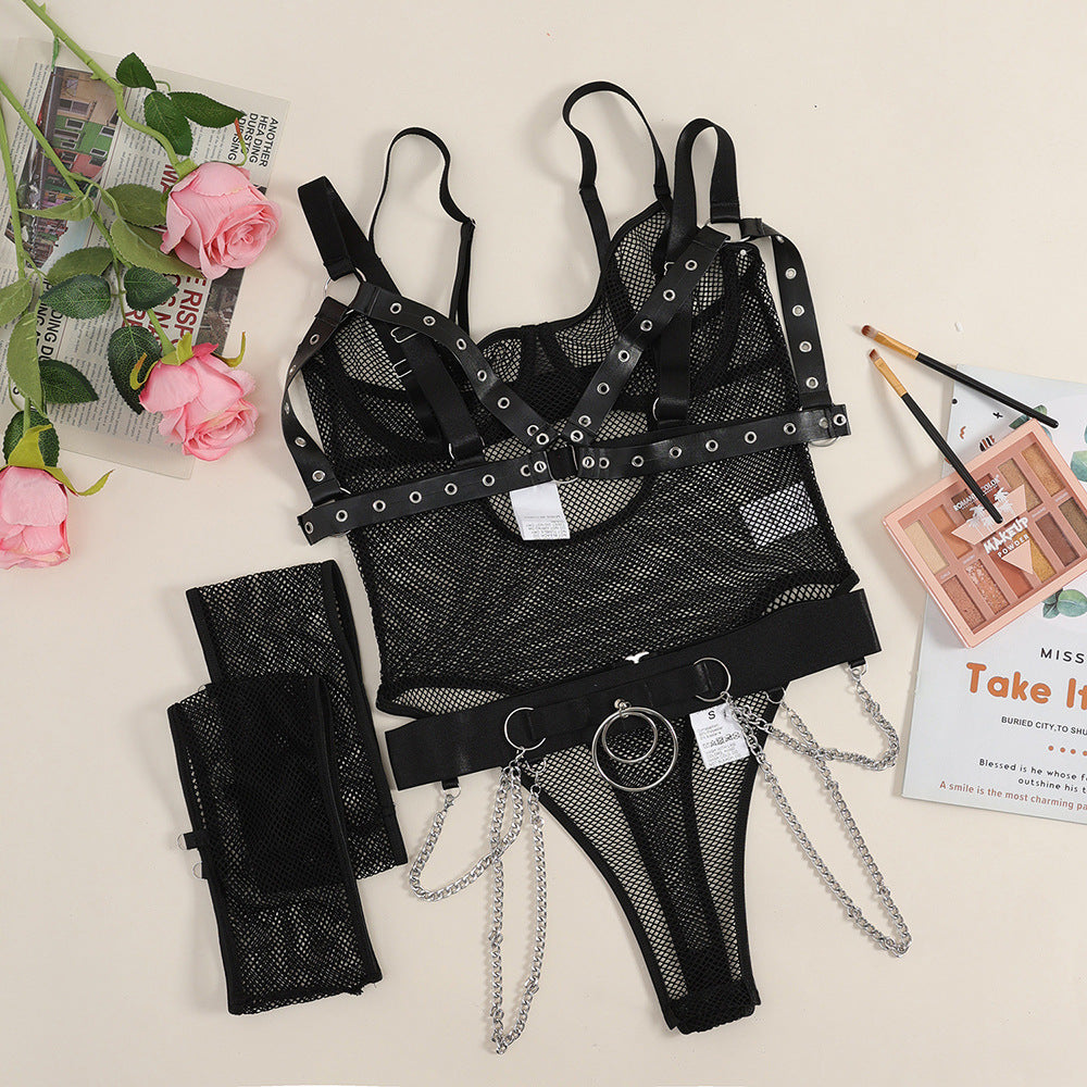ONE PIECE TEDDY LINGERIE BLACK SIZE S-L