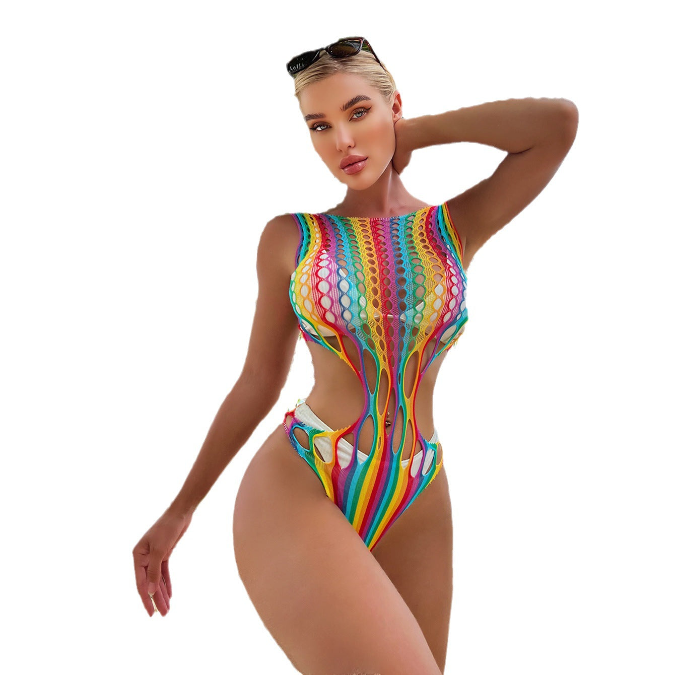 LADIES BODYSUIT BODYSTOCKING (ONE SIZE)