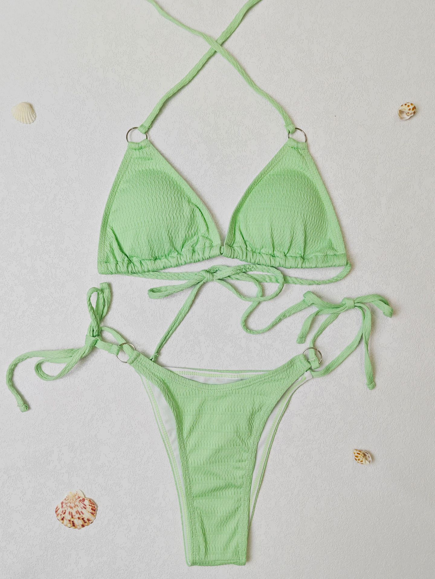LADIES TWO PIECE BIKINI SWIMSUIT SWIMWEAR VARIOUS COLOURS (SIZE S-L)