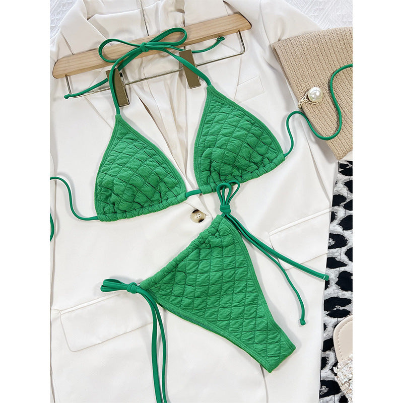 LADIES TWO PIECE BIKINI SWIMSUIT SWIMWEAR COLOUR AS SHOWN (SIZE S-L)