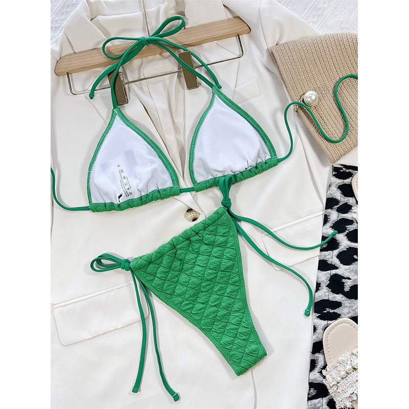 LADIES TWO PIECE BIKINI SWIMSUIT SWIMWEAR COLOUR AS SHOWN (SIZE S-L)