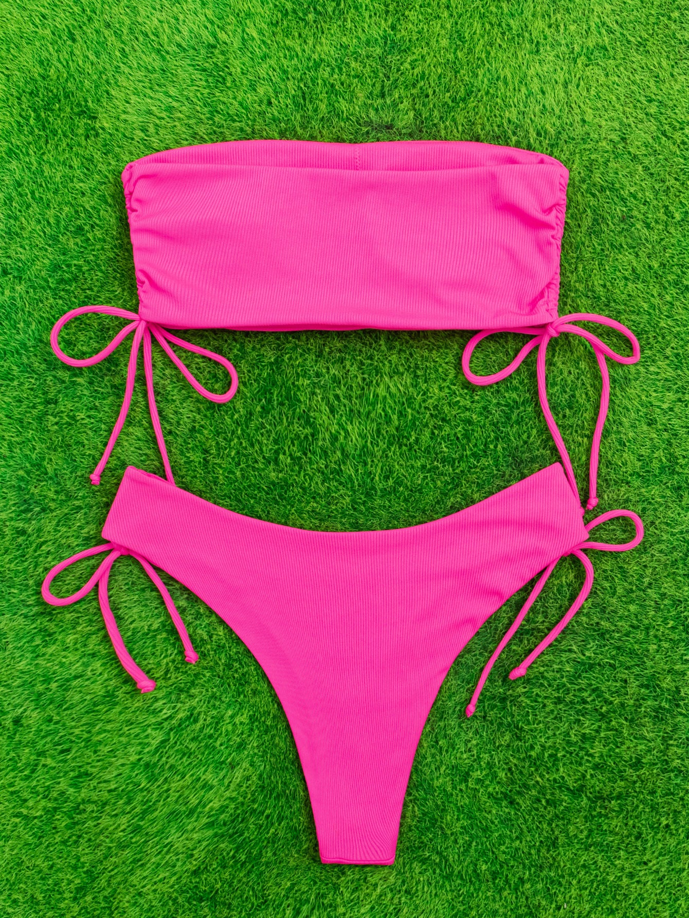 LADIES TWO PIECE BIKINI SWIMSUIT SWIMWEAR COLOUR AS SHOWN (SIZE S-XL)