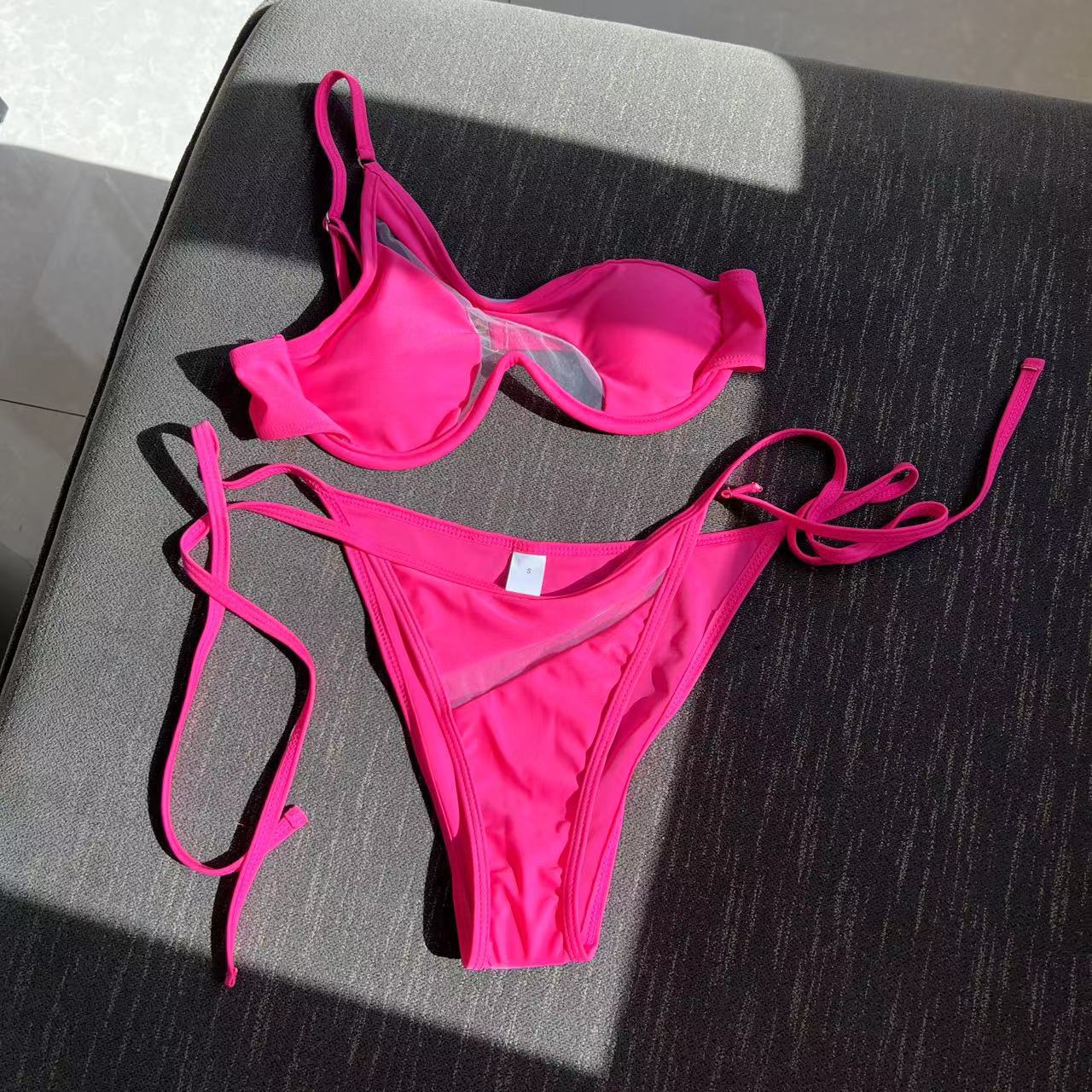 LADIES TWO PIECE BIKINI SWIMWEAR VARIOUS COLOURS (SIZE S-L)