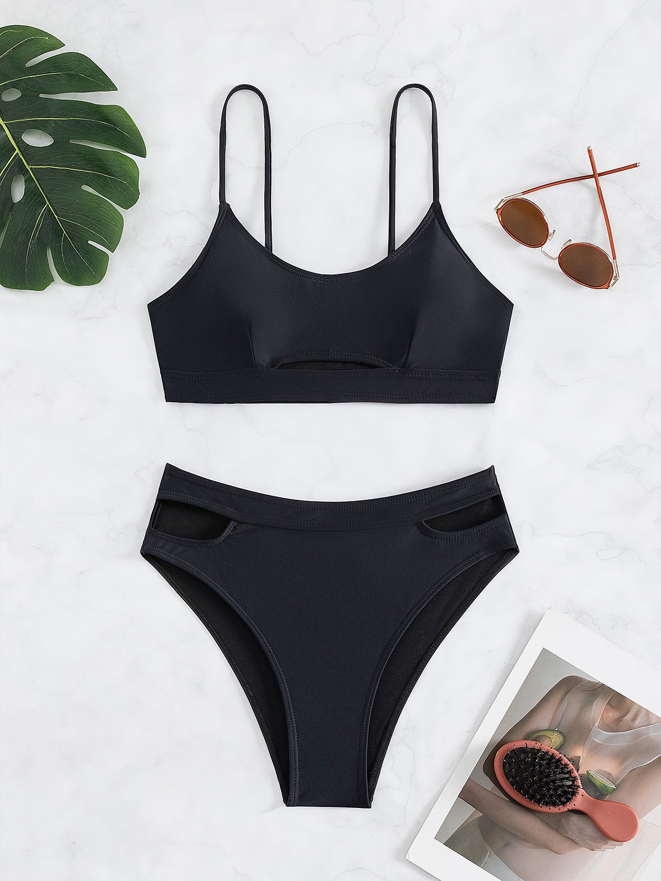 LADIES TWO PIECE BIKINI SWIMWEAR (SIZE S-XL)