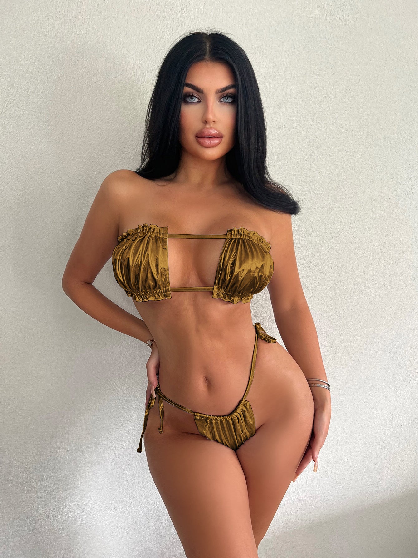 LADIES TWO PIECE BIKINI SWIMWEAR VARIOUS COLOURS (SIZE S-L)