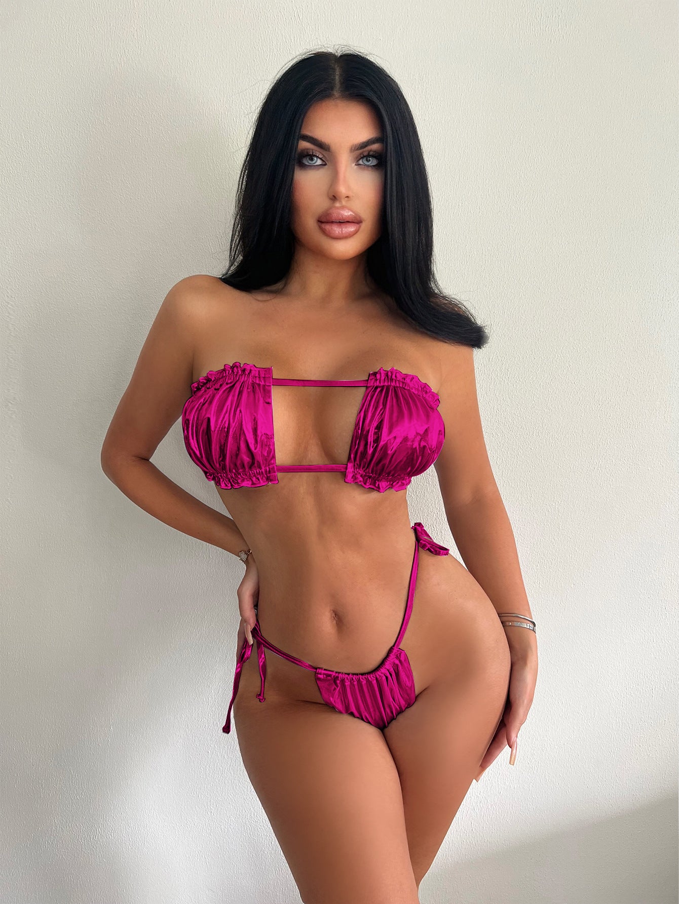 LADIES TWO PIECE BIKINI SWIMWEAR VARIOUS COLOURS (SIZE S-L)