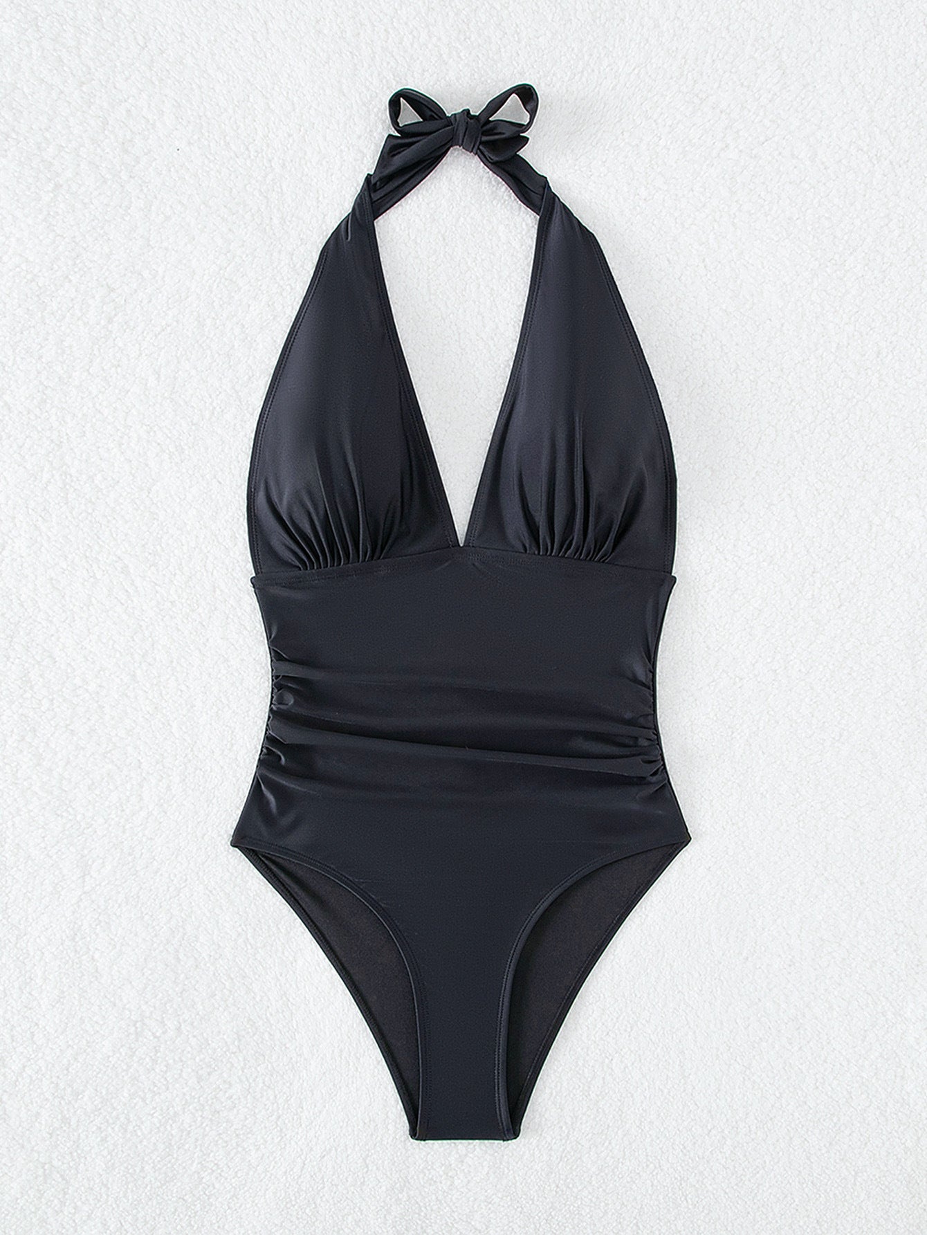 LADIES ONE PIECE SWIMSUIT SWIMWEAR BLACK (SIZE S-XL)