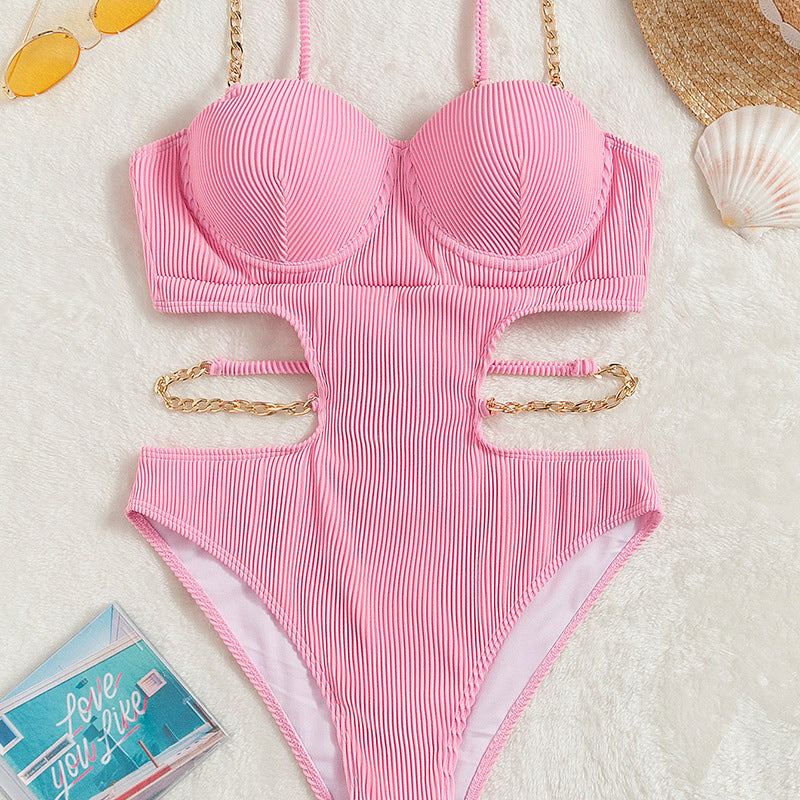 LADIES ONE PIECE SWIMSUIT SWIMWEAR VARIOUS COLOURS (SIZE S-L)