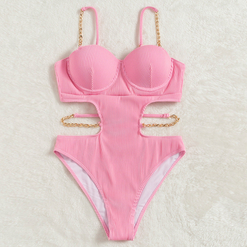 LADIES ONE PIECE SWIMSUIT SWIMWEAR VARIOUS COLOURS (SIZE S-L)