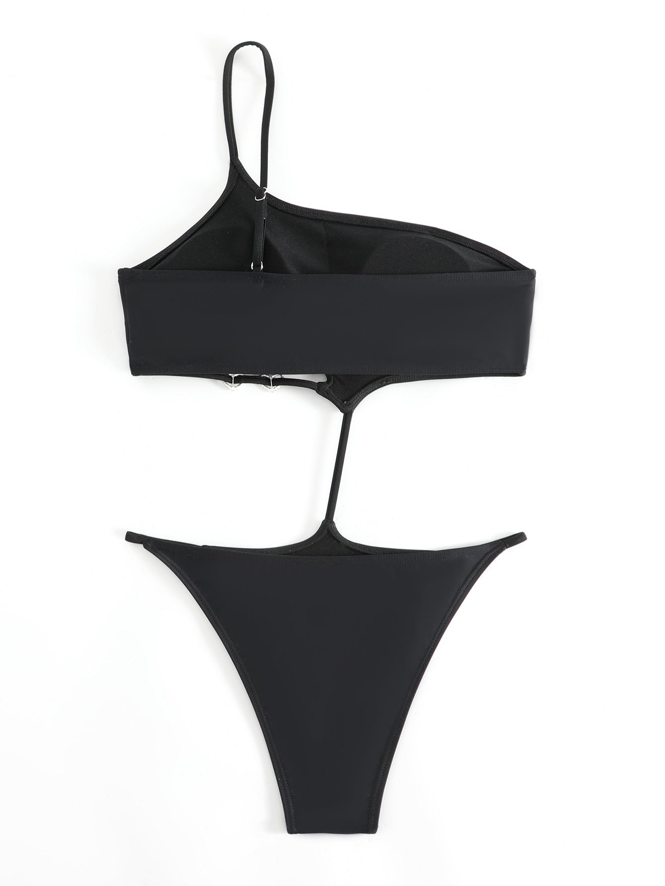 LADIES ONE PIECE SWIMSUIT SWIMWEAR BLACK (SIZE S-L)