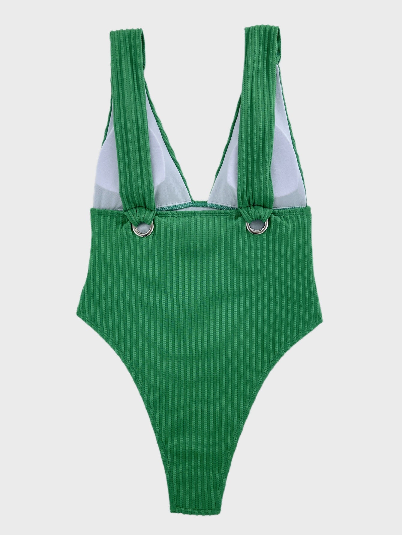 LADIES ONE PIECE SWIMSUIT SWIMWEAR WHITE / BLACK / GREEN / ORANGE (SIZE S-L)