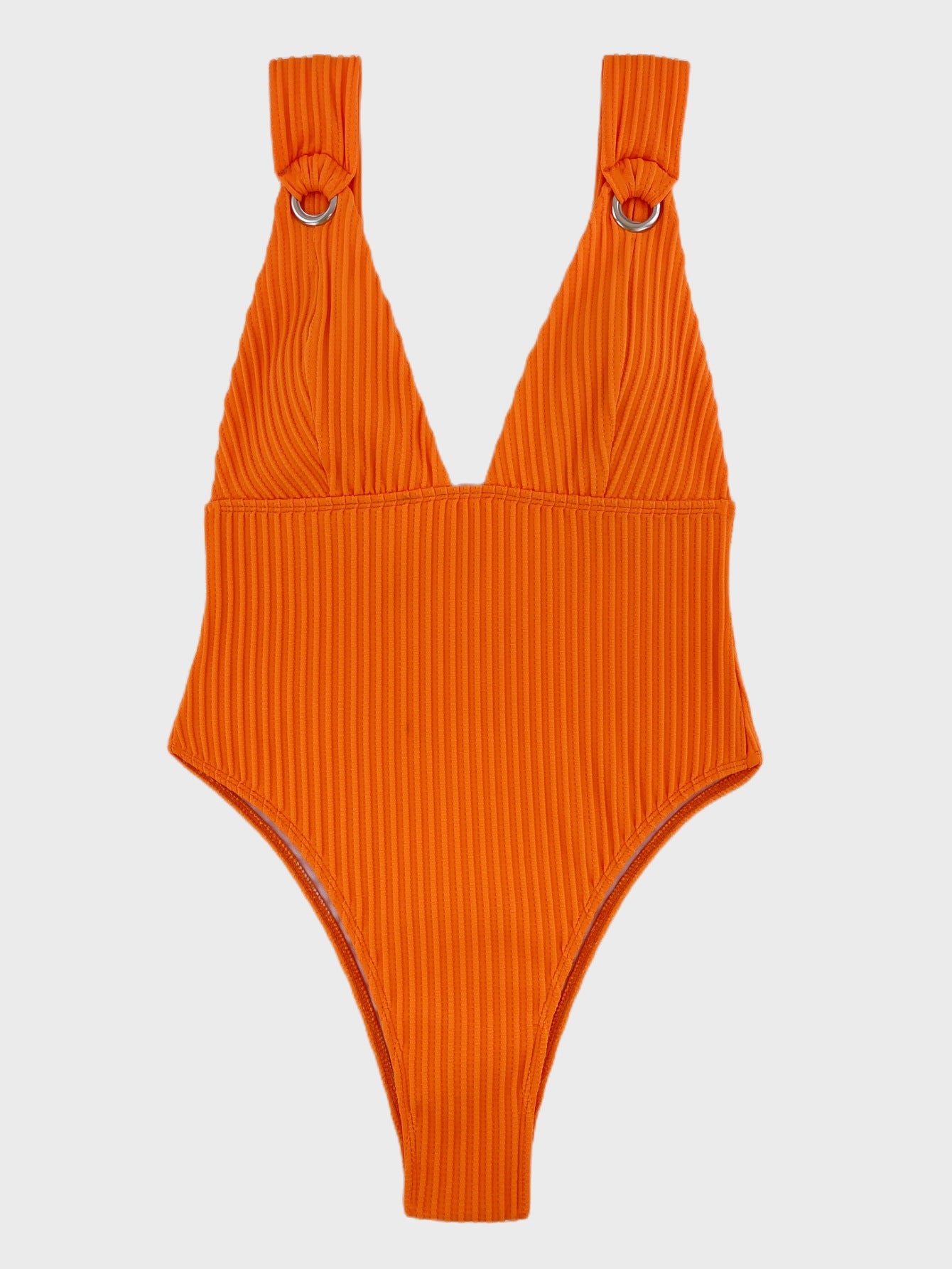 LADIES ONE PIECE SWIMSUIT SWIMWEAR WHITE / BLACK / GREEN / ORANGE (SIZE S-L)