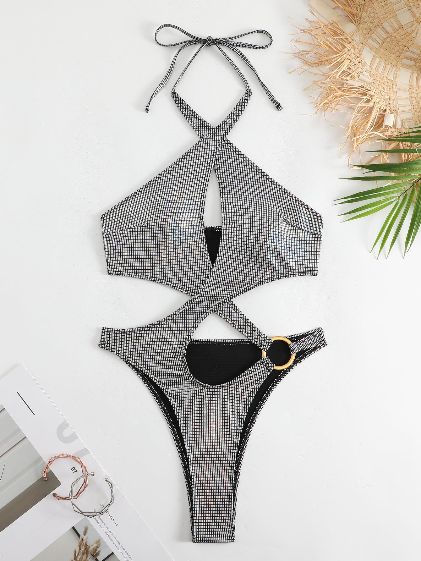LADIES ONE PIECE SWIMSUIT SWIMWEAR (SIZE S-L)