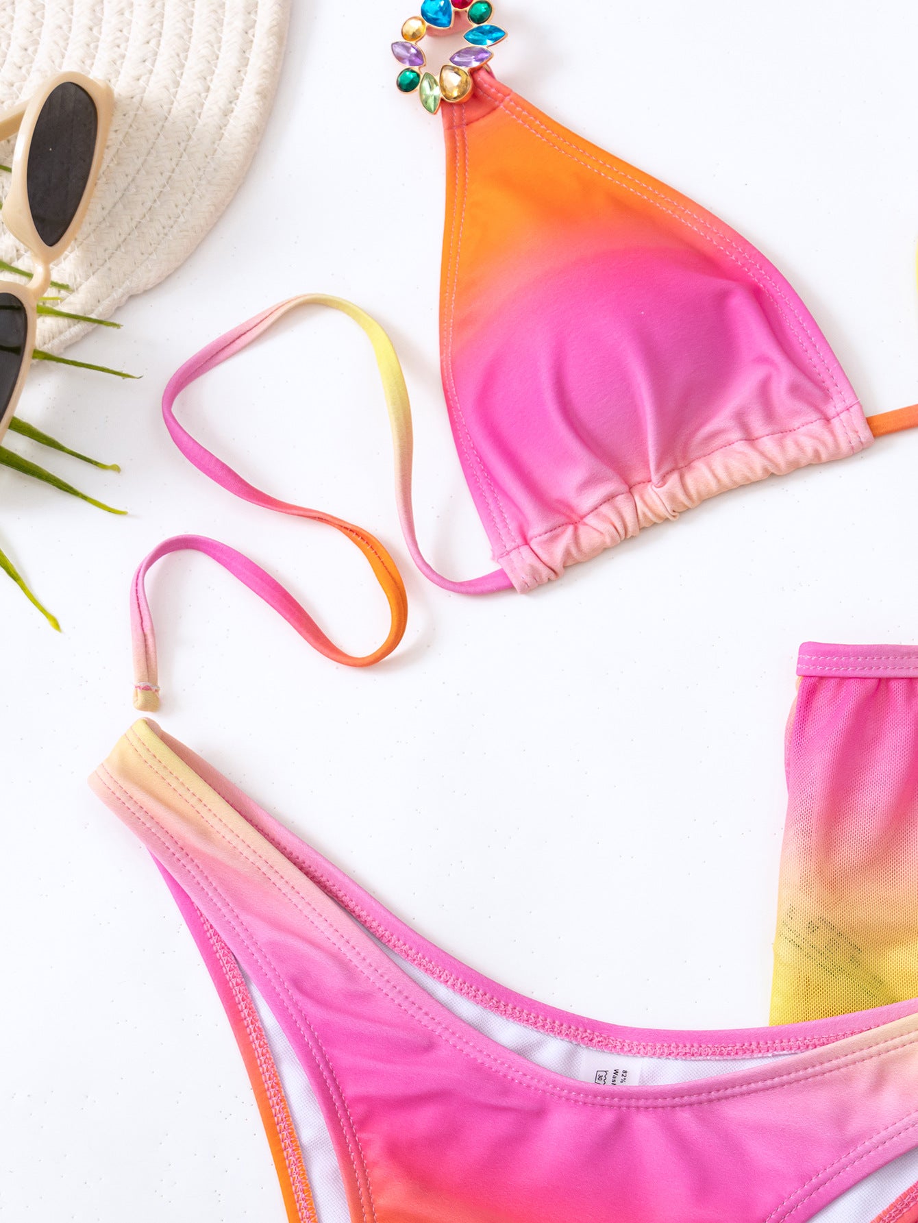 LADIES THREE PIECE SWIMSUIT SET (SIZE S-L)