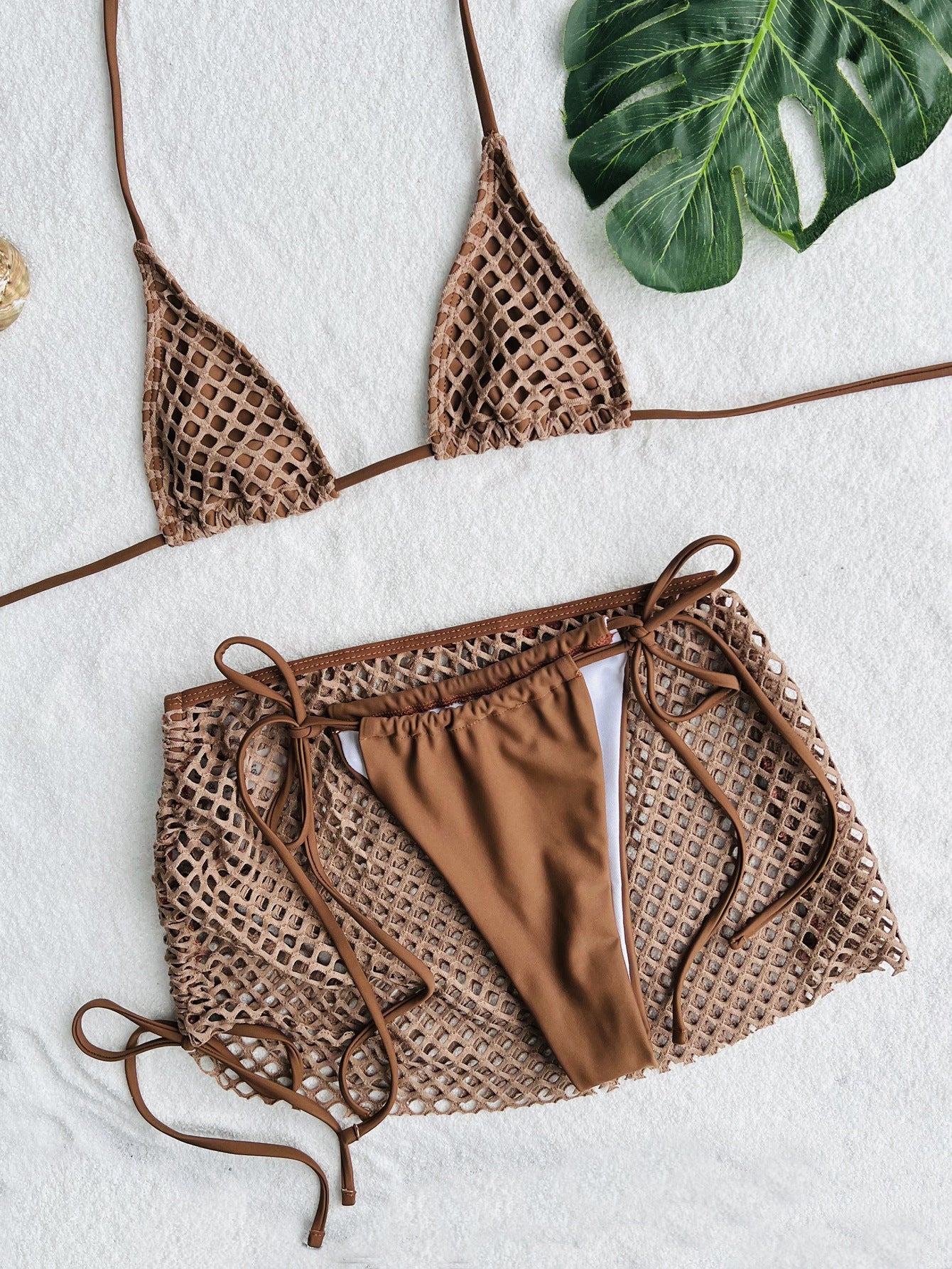 LADIES THREE PIECE SWIMSUIT SET (SIZE S-XL)