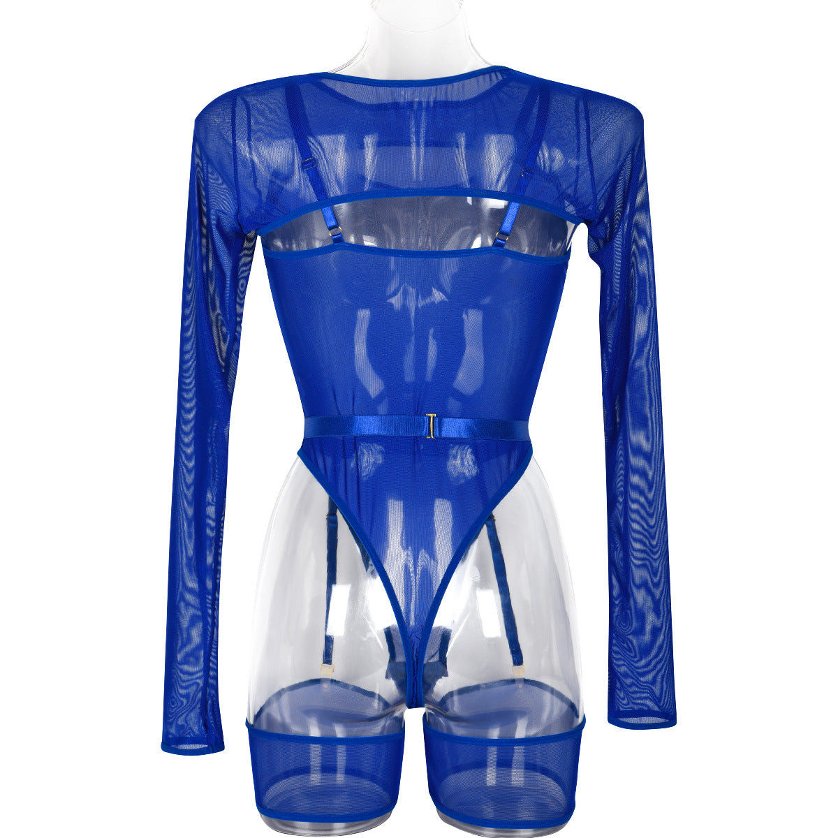 LADIES LONG SLEEVE LINGERIE SET VARIOUS COLOURS (SIZES S-L)