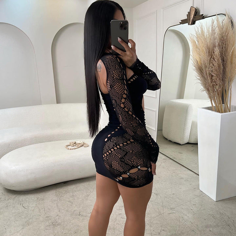 LADIES SEXY LINGERIE DRESS BLACK / PINK / GREEN (SIZE S/M / L/XL)