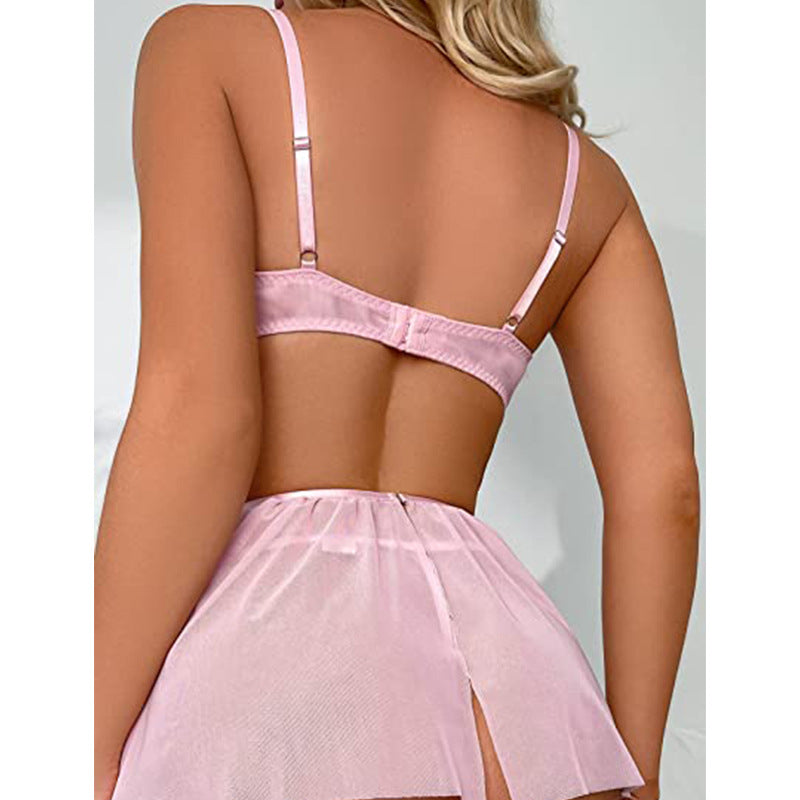 LADIES INTIMATE LINGERIE SLEEPWEAR DRESS BLACK / WHITE / RED / PINK / BLUE (SIZE S-XL)