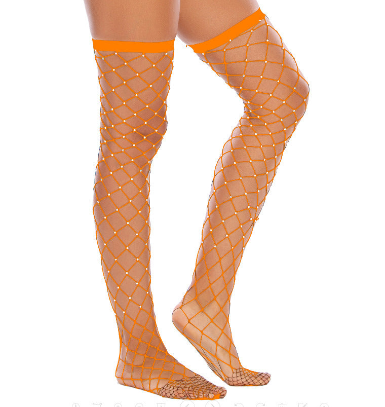 LADIES FISHNET STOCKINGS ONE SIZE VARIOUS COLOURS