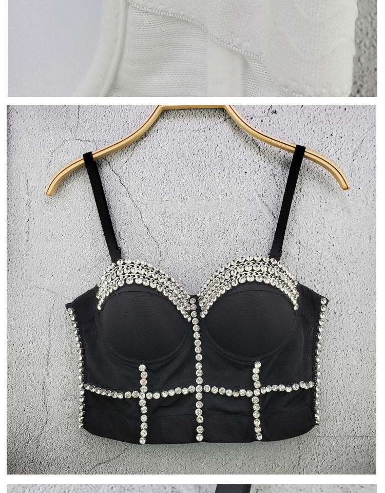 LADIES CROPPED BRA TOP TANK TOP DIFFERENT COLOURS (SIZE 34/75 / 36/80 / 38/85 / 40/90)