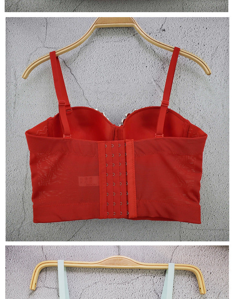 LADIES CROPPED BRA TOP TANK TOP DIFFERENT COLOURS (SIZE 34/75 / 36/80 / 38/85 / 40/90)