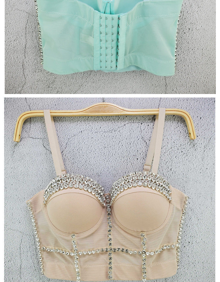 LADIES CROPPED BRA TOP TANK TOP DIFFERENT COLOURS (SIZE 34/75 / 36/80 / 38/85 / 40/90)