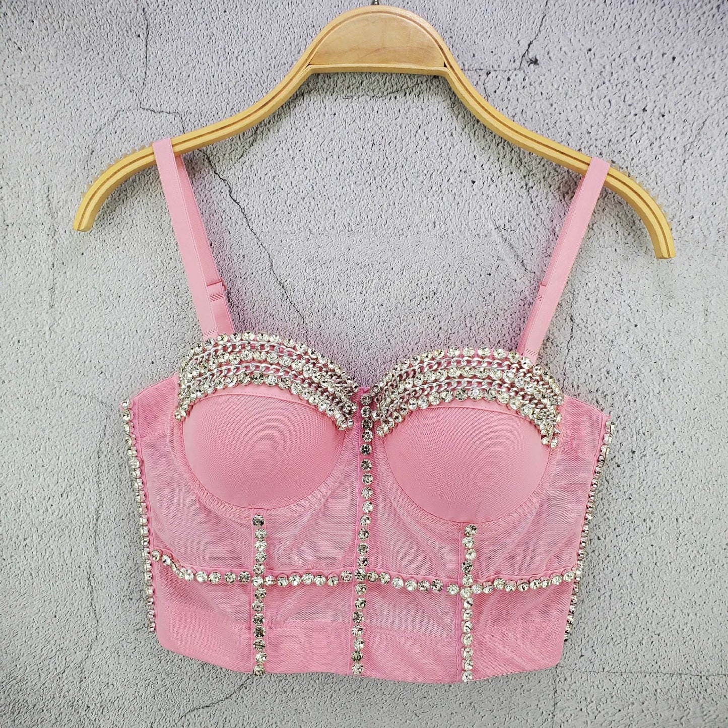LADIES CROPPED BRA TOP TANK TOP DIFFERENT COLOURS (SIZE 34/75 / 36/80 / 38/85 / 40/90)