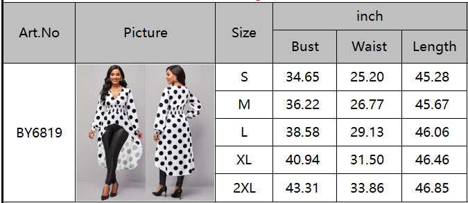 LADIES LONG SLEEVE BLOUSE TOP (SIZE S- 2XL)