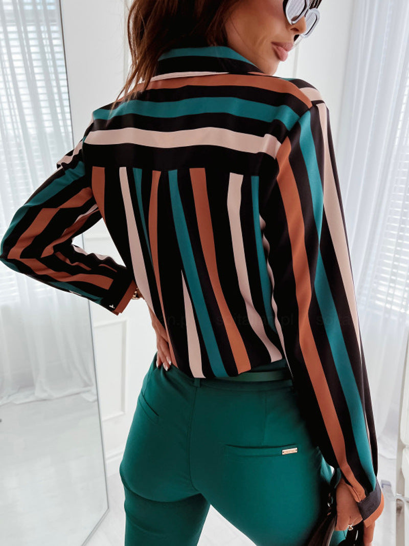 LADIES LONG SLEEVE SHIRT TOP DIFFERENT COLOURS (SIZE S-2XL)