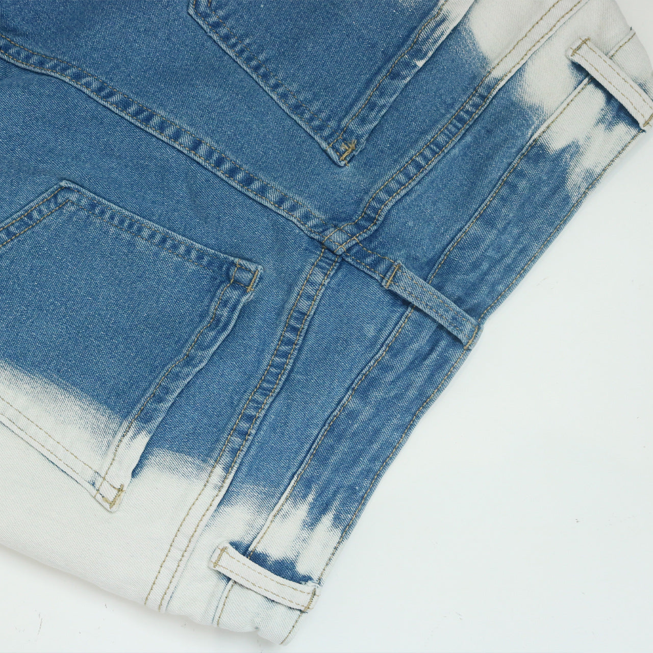 LADIES FLARED DENIM JEANS BLUE / GRAY (SIZE S-2XL)