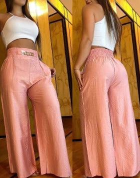 LADIES WIDE LEG PANTS 6 COLOURS (SIZE S - 2XL)