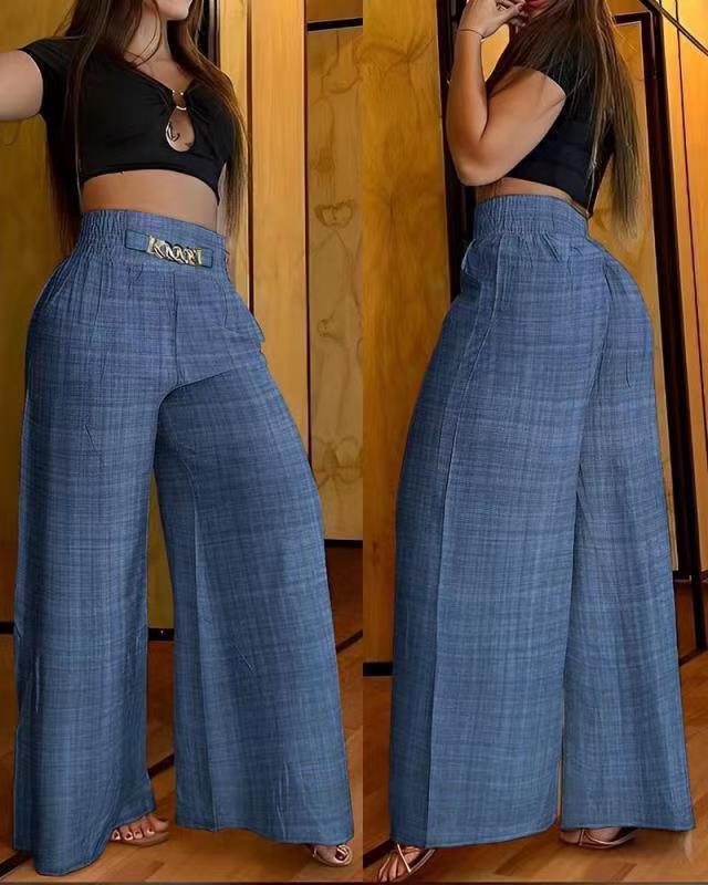 LADIES WIDE LEG PANTS 6 COLOURS (SIZE S - 2XL)