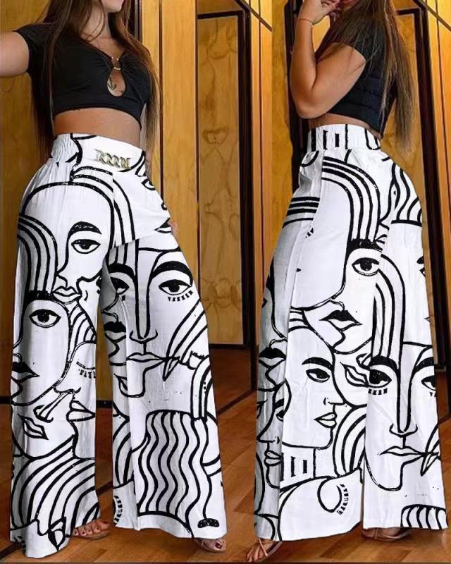 LADIES WIDE LEG PANTS 6 COLOURS (SIZE S - 2XL)