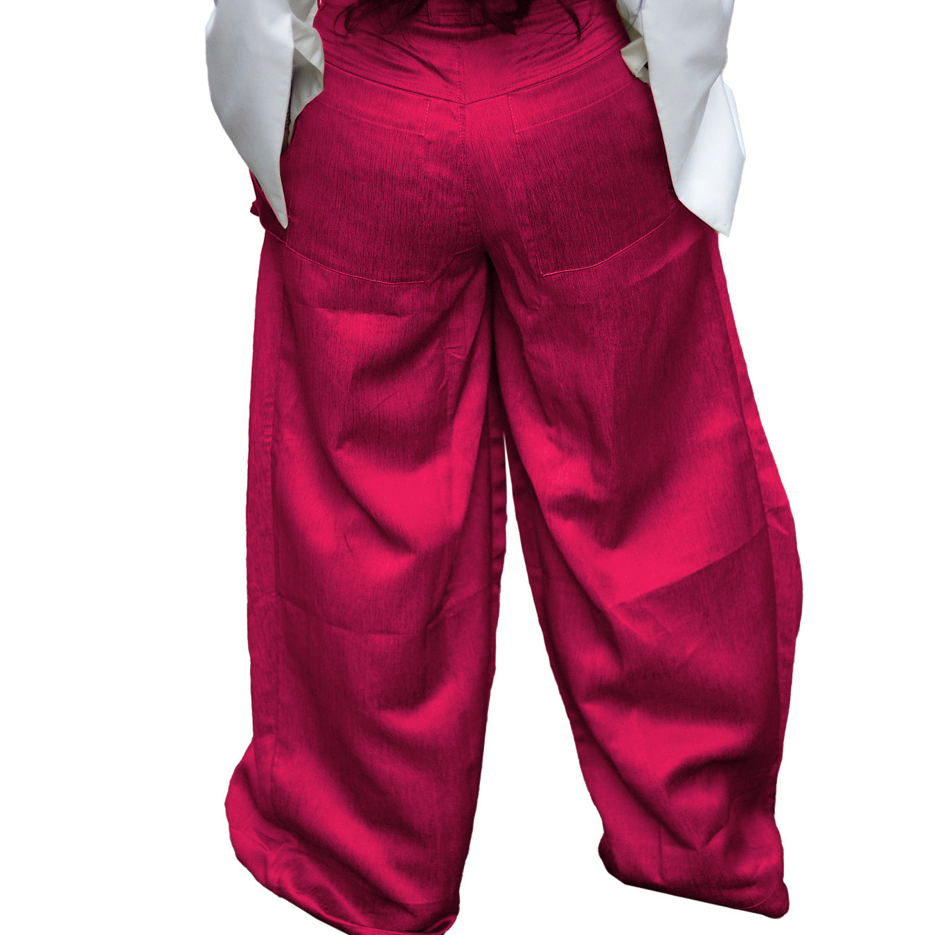 LADIES WIDE LEG PANTS GREEN / BLACK / PINK (SIZE S - 2XL)