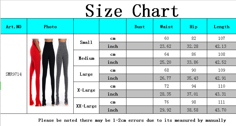 LADIES STRETCH PANTS RED / GRAY / BLACK (SIZE S - 2XL)