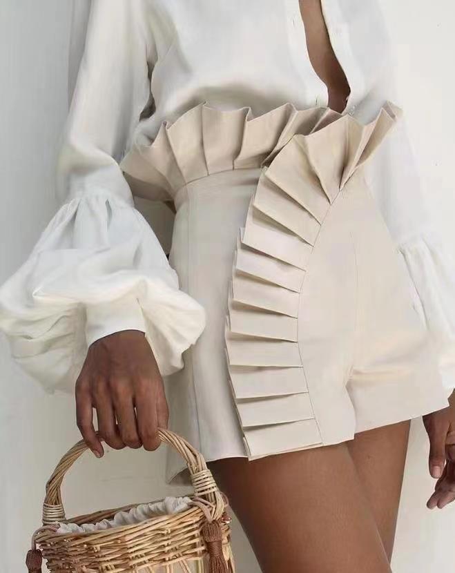 LADIES HIGH WAIST SHORTS 5 COLOURS (SIZE S - XL)