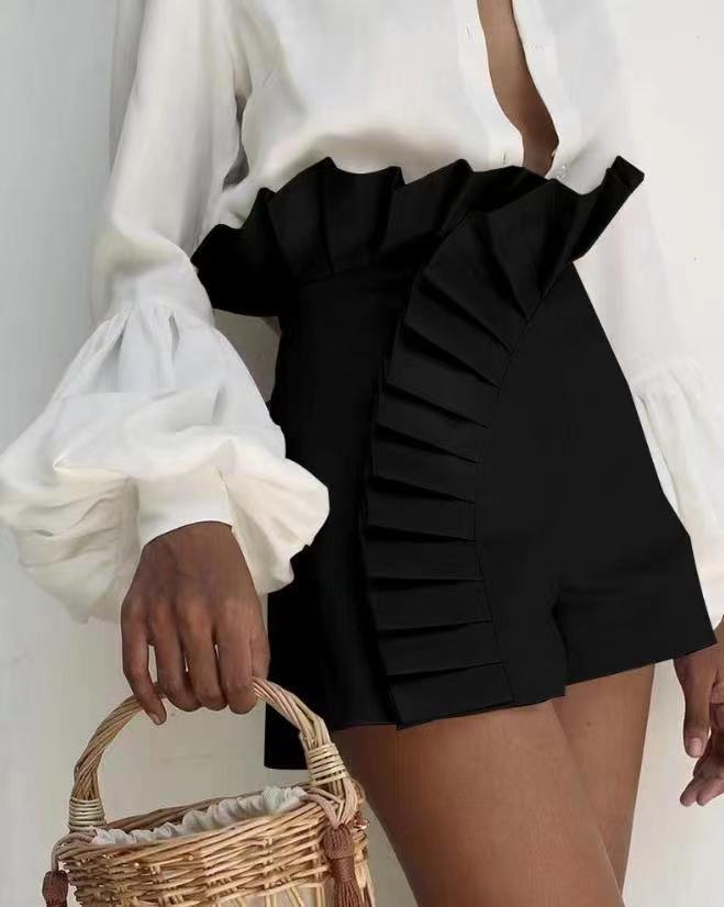 LADIES HIGH WAIST SHORTS 5 COLOURS (SIZE S - XL)