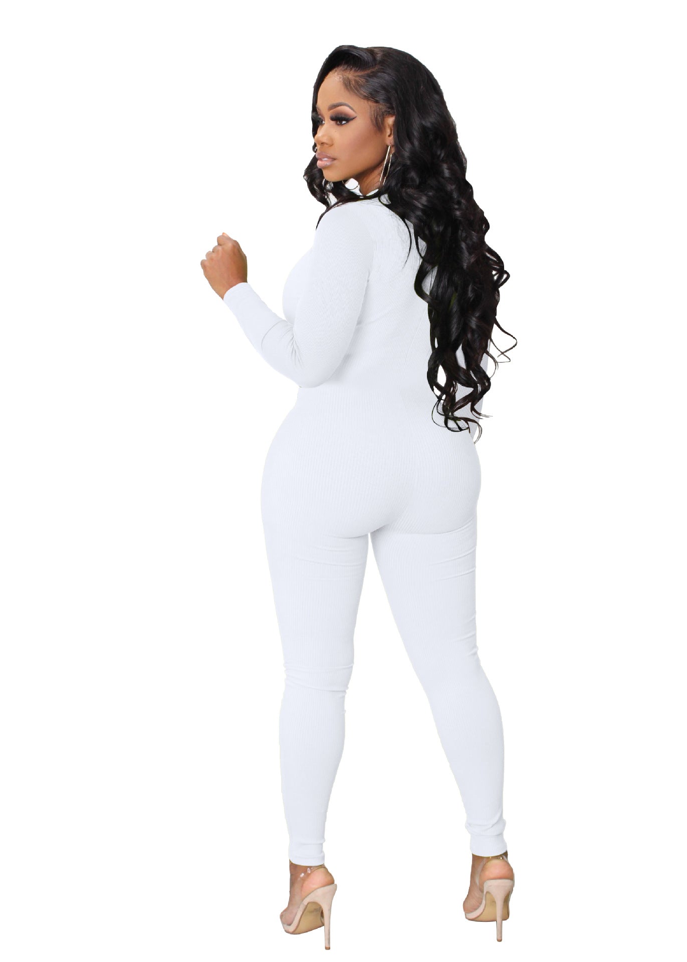 LADIES LONG SLEEVE JUMPSUIT 9 COLOURS (SIZE S - 2XL)