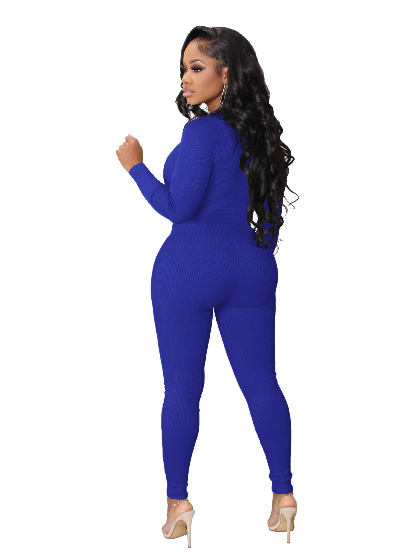 LADIES LONG SLEEVE JUMPSUIT 9 COLOURS (SIZE S - 2XL)
