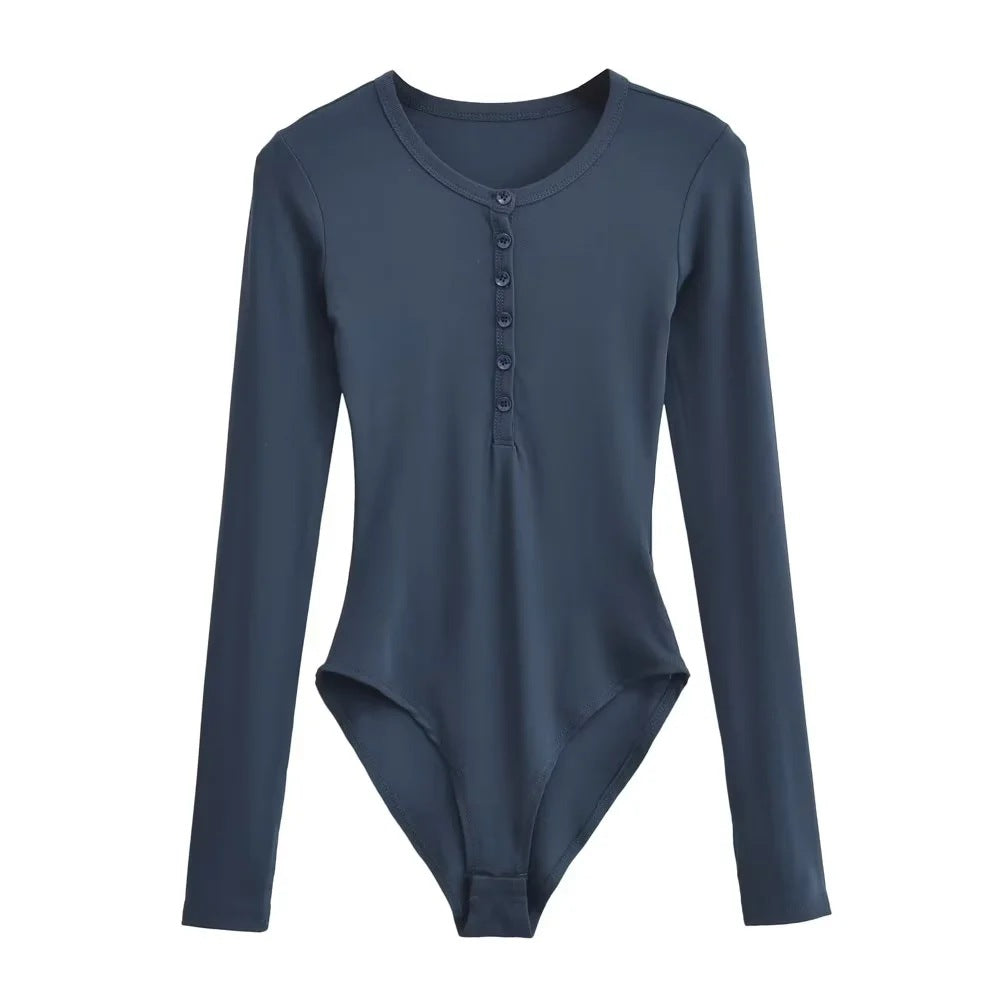 LADIES LONG SLEEVE BODYSUIT 6 COLOURS (SIZE S - L)