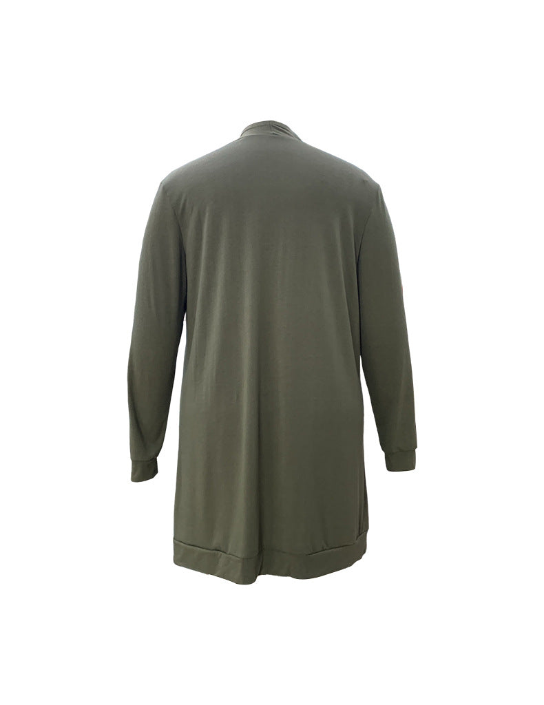 LADIES PLUS SIZE CARDIGAN GREEN (SIZE XL - 4XL)