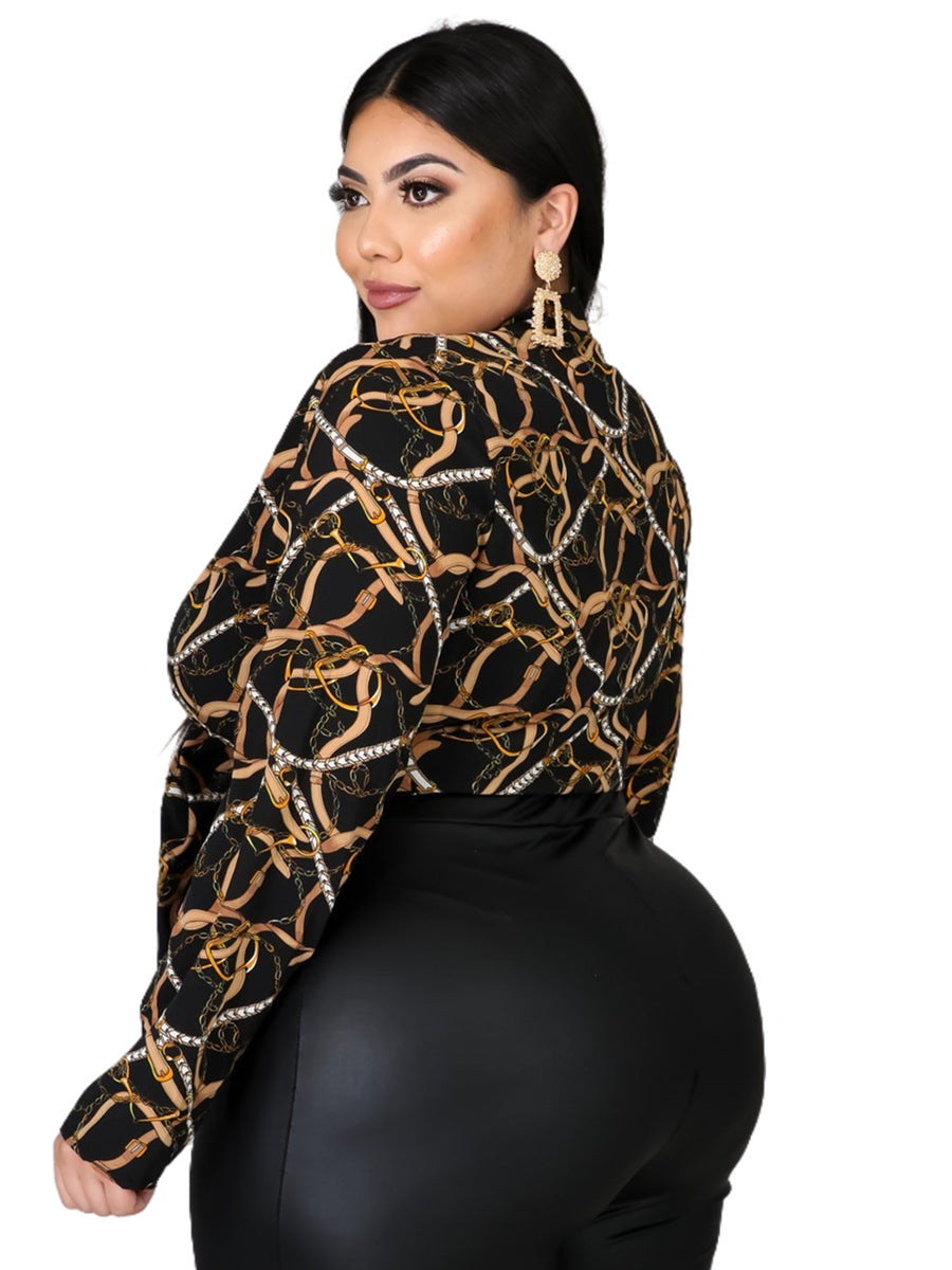LADIES PLUS SIZE SHIRT BLOUSE (SIZE XL - 5XL)