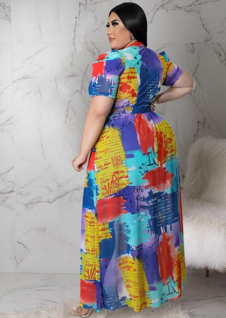 LADIES PLUS SIZE LONG BLOUSE MULTICOLOUR (SIZE XL - 5XL)