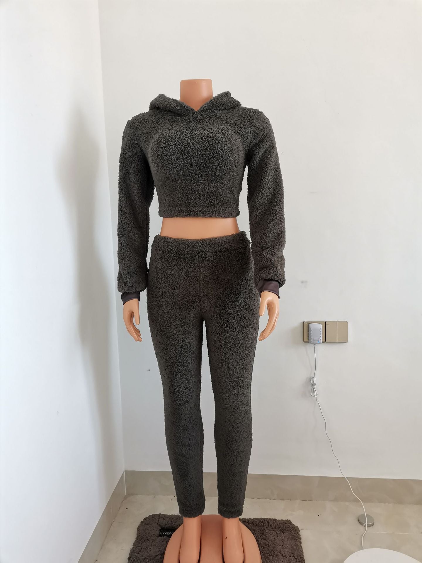 LADIES TWO PIECE TRACKSUIT SET GRAY / BLUE / PINK (SIZE XS - L)