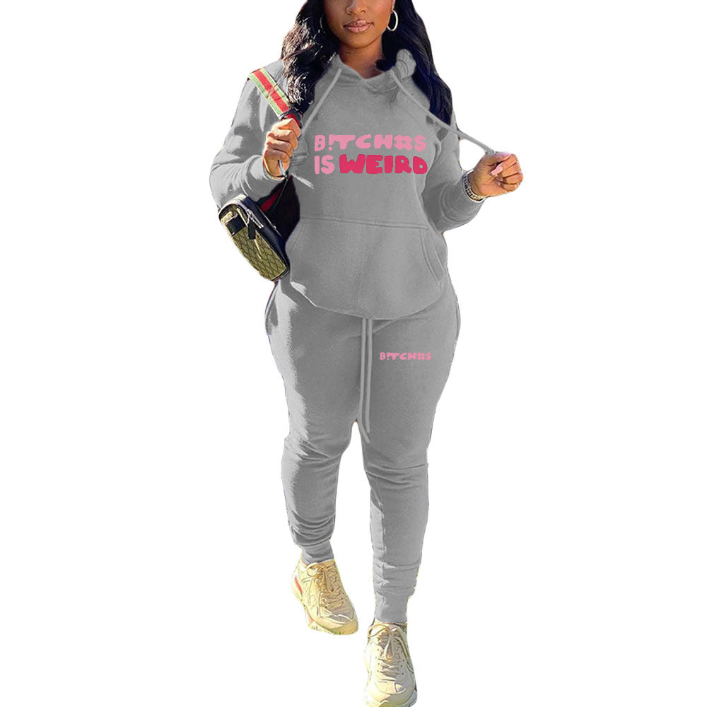 LADIES PLUS SIZE TWO PIECE ACTIVEWEAR TRACKSUIT GRAY / WINE RED / BRIGHT PINK / PINK / BLACK (SIZE S - 4XL)