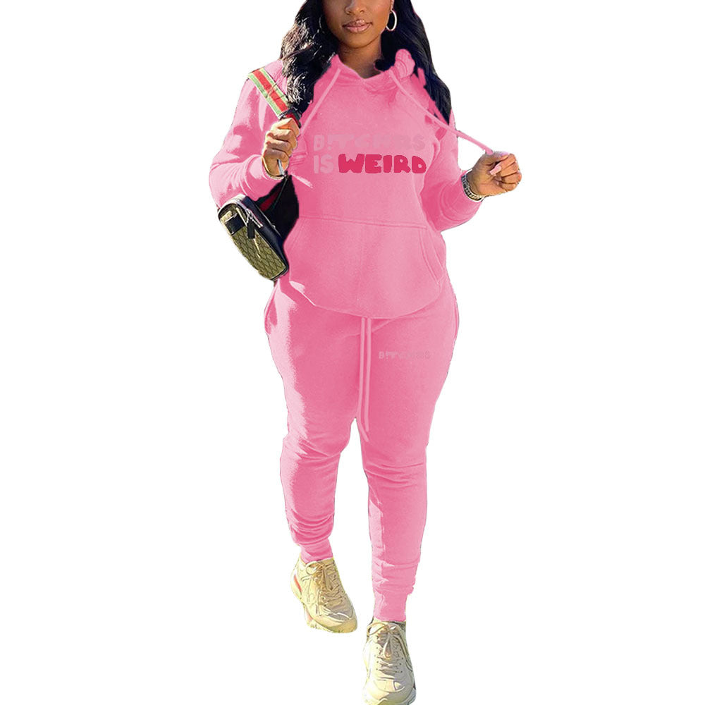 LADIES PLUS SIZE TWO PIECE ACTIVEWEAR TRACKSUIT GRAY / WINE RED / BRIGHT PINK / PINK / BLACK (SIZE S - 4XL)