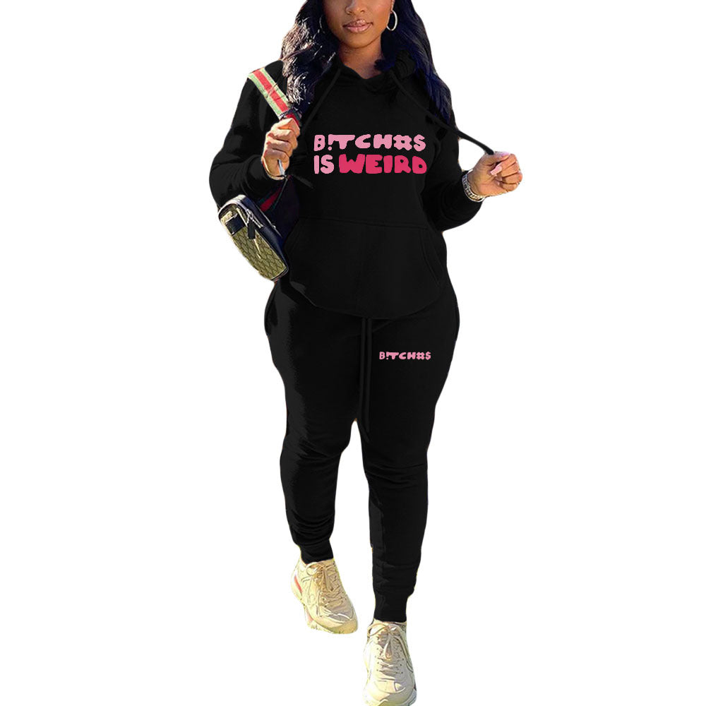 LADIES PLUS SIZE TWO PIECE ACTIVEWEAR TRACKSUIT GRAY / WINE RED / BRIGHT PINK / PINK / BLACK (SIZE S - 4XL)