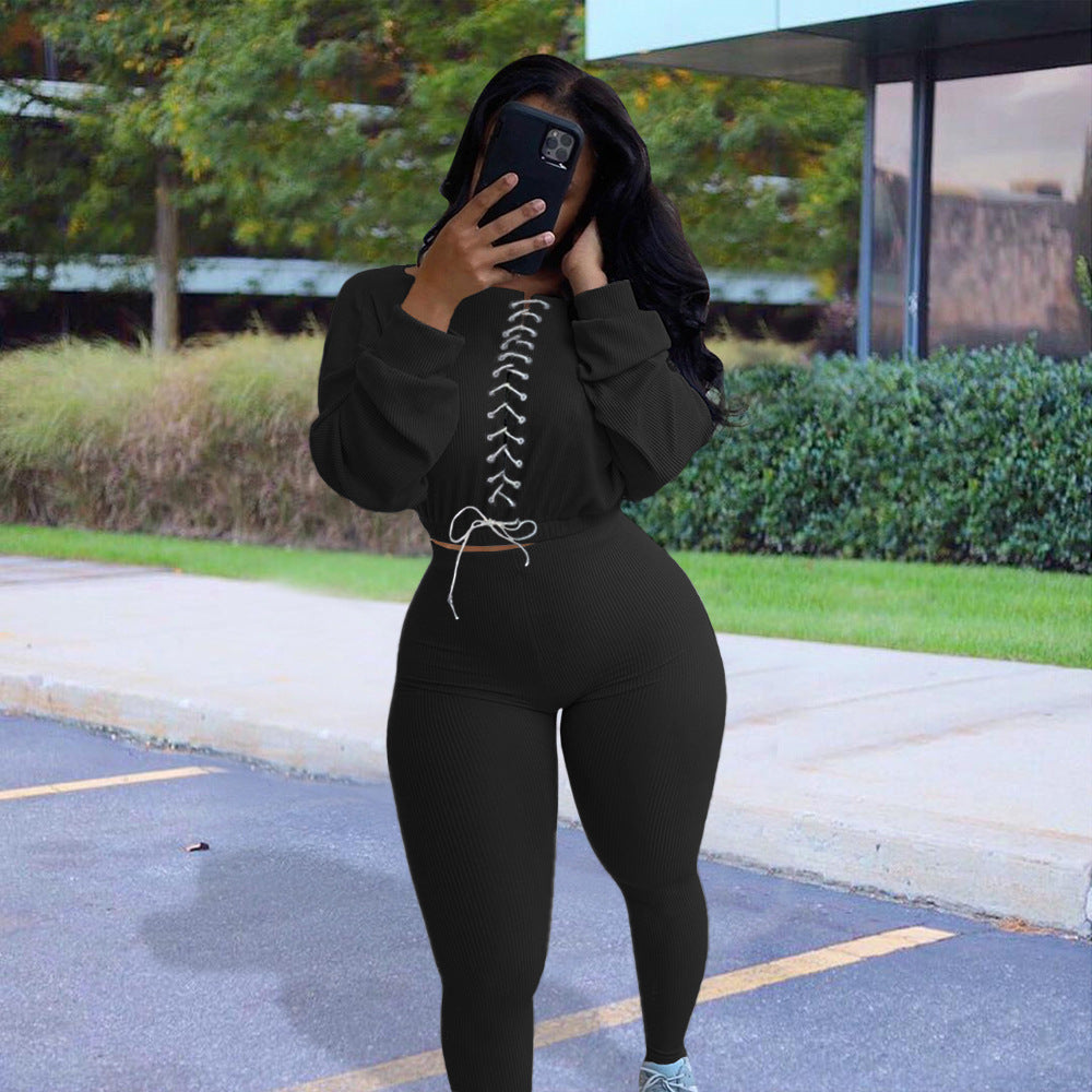 LADIES PLUS SIZE TWO PIECE ACTIVEWEAR TRACKSUIT BLACK / RED / GRAY / ORANGE (SIZE S - 3XL)